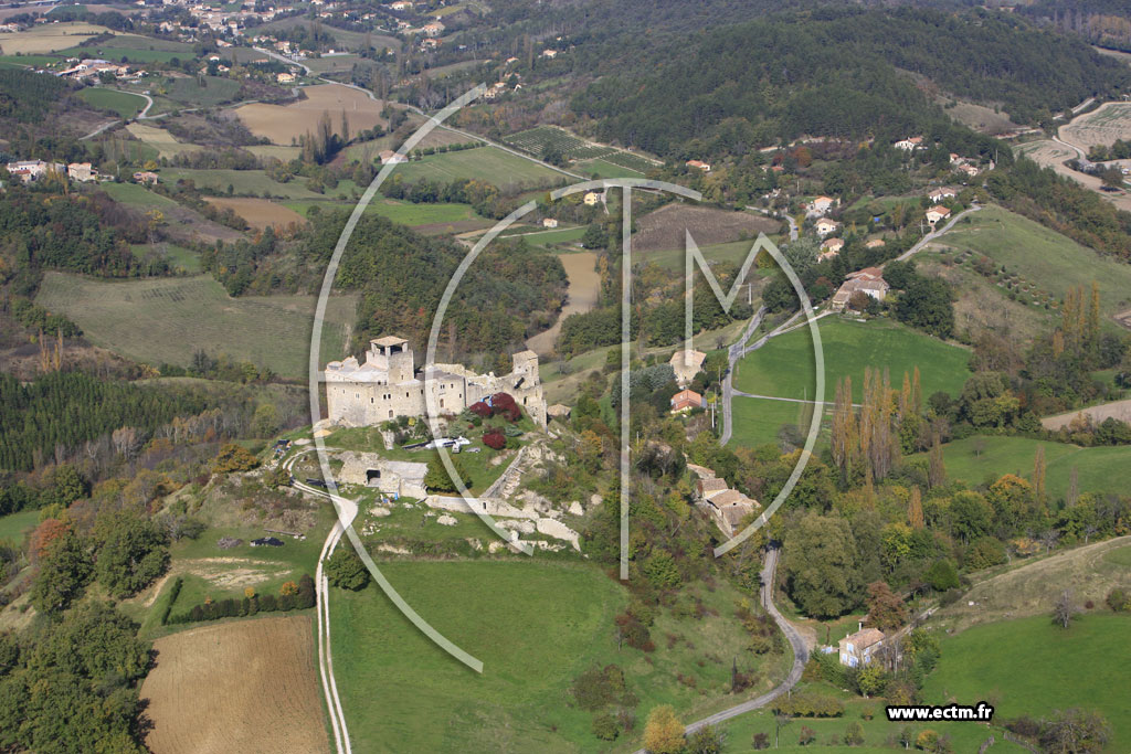 Photo arienne de Piegros la Clastre