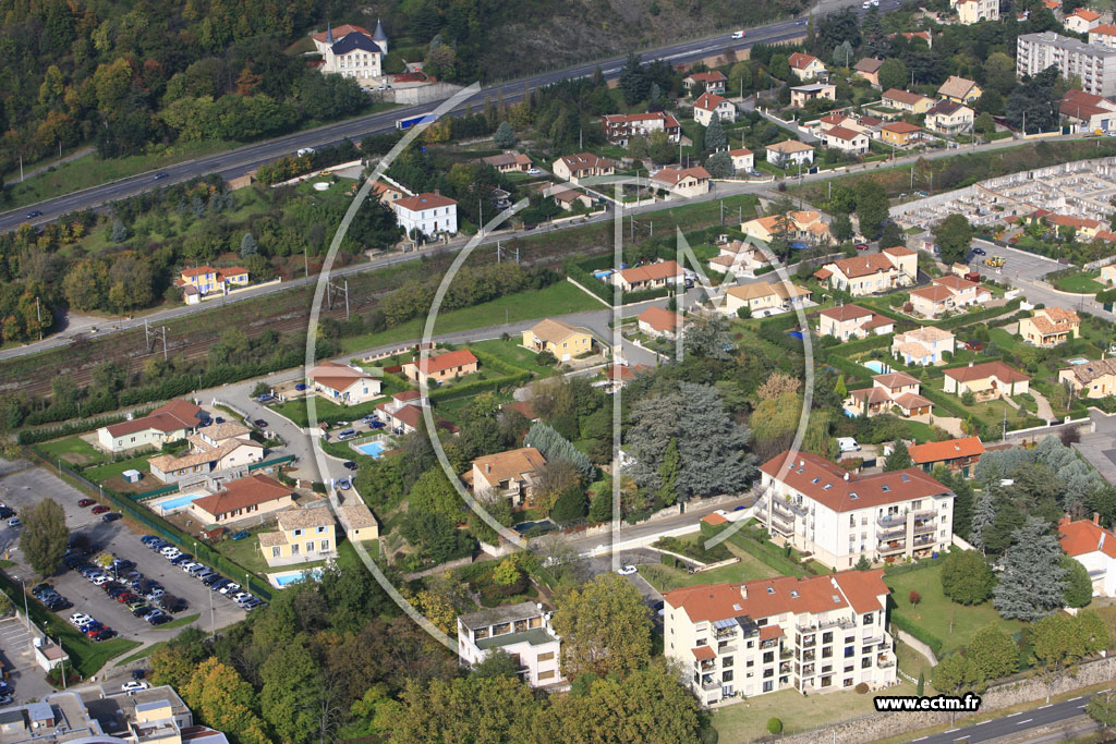 Photo arienne de Sainte Colombe