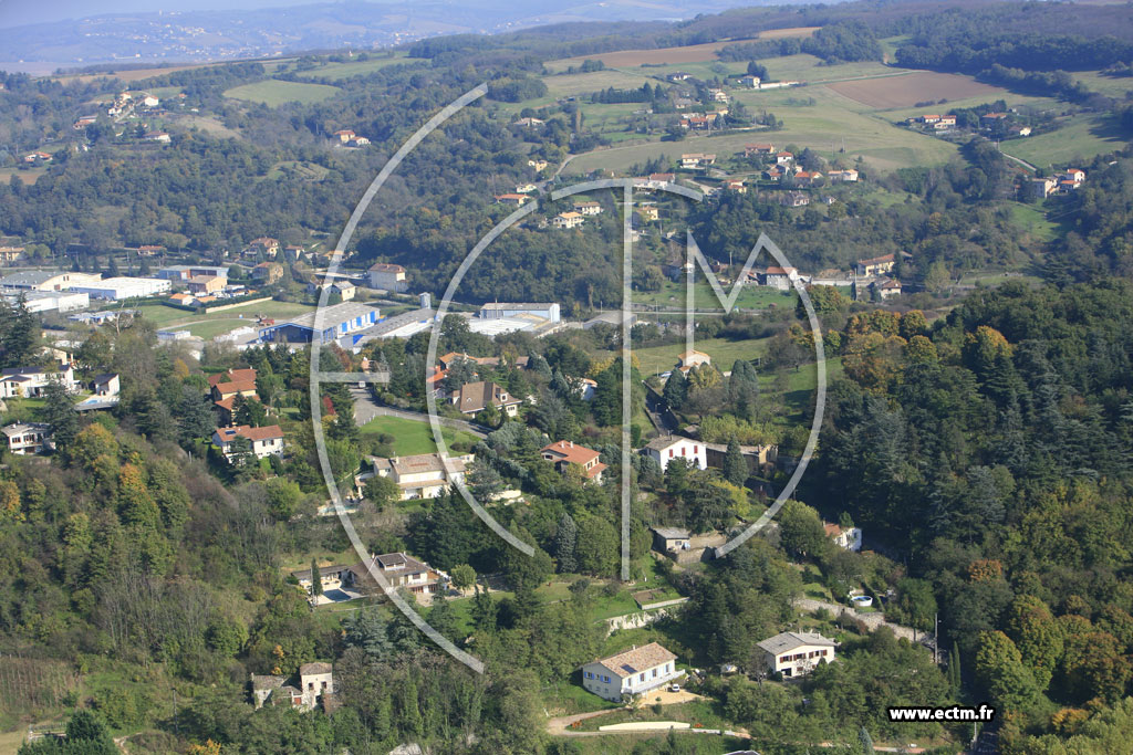 Photo arienne de Vienne (Estressin)