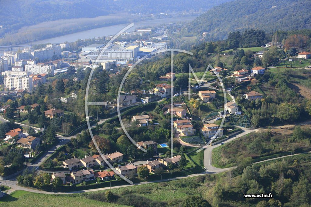 Photo arienne de Vienne (Estressin)