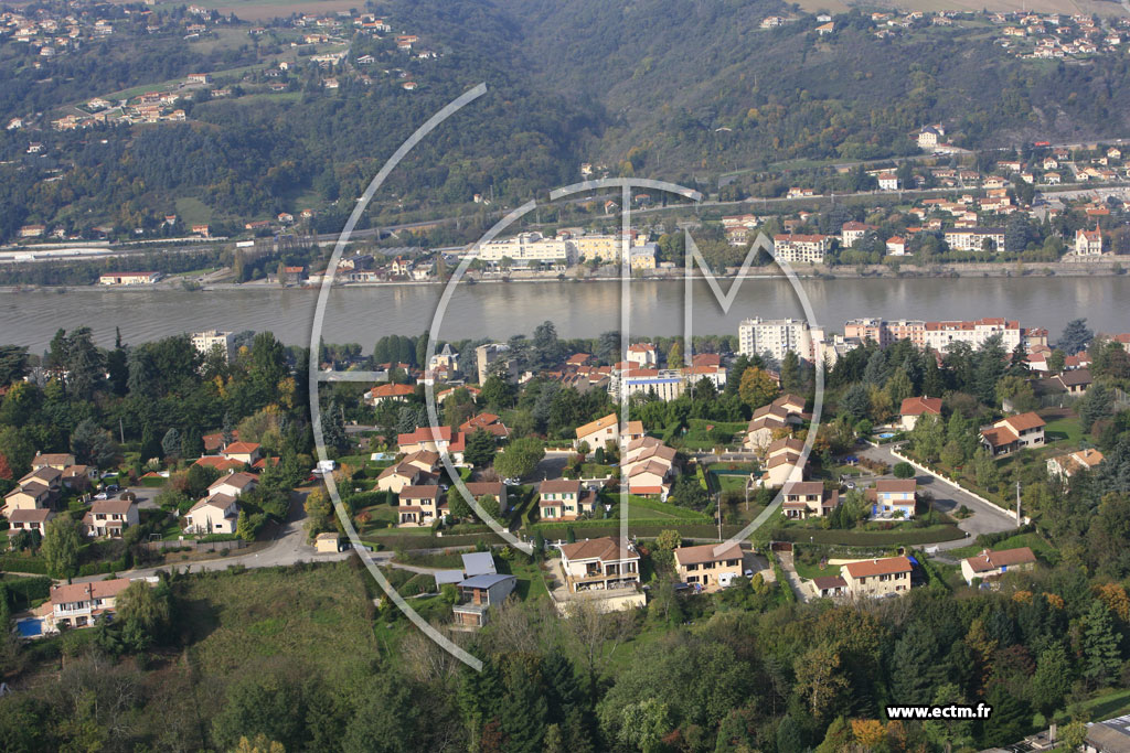 Photo arienne de Vienne (les Hautes de Vienne)