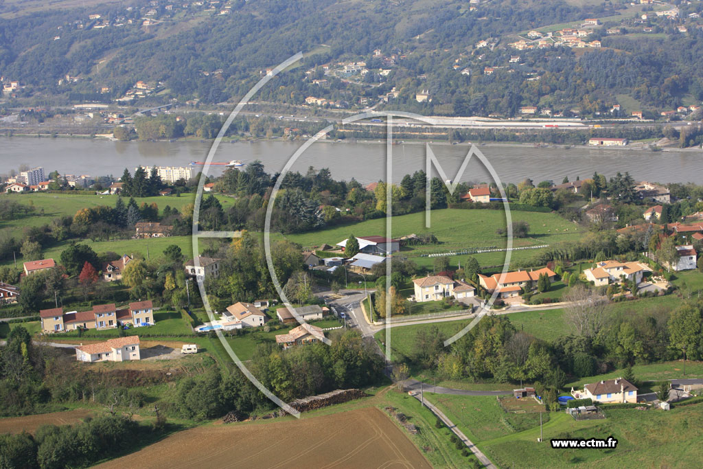Photo arienne de Vienne (les Hautes de Vienne)