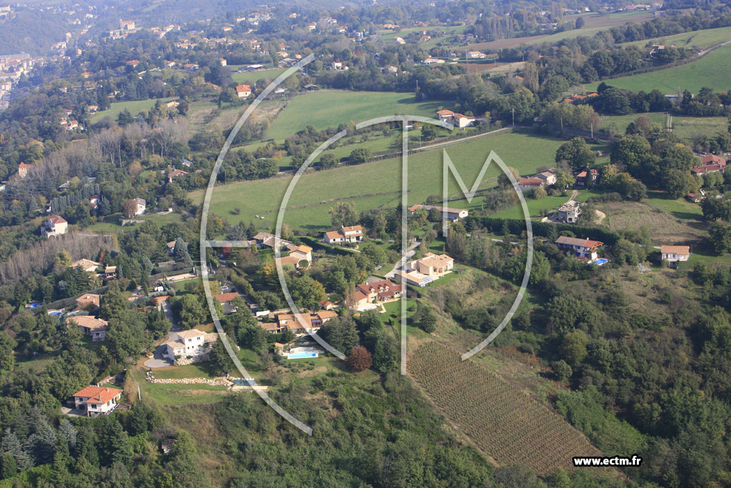 Photo arienne de Vienne (les Hautes de Vienne)