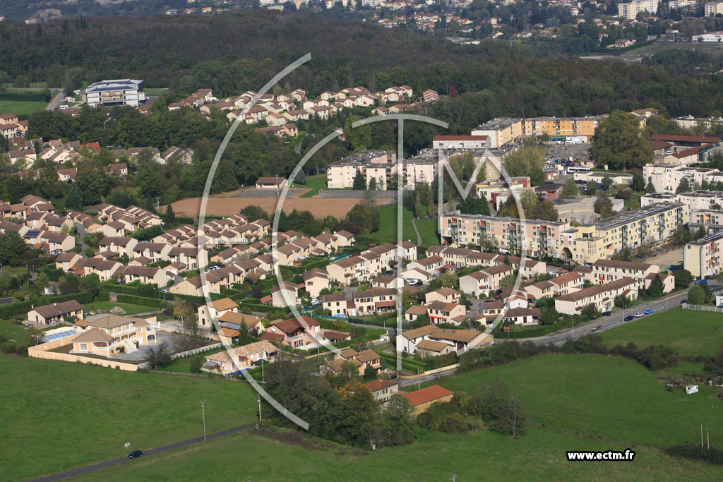 Photo arienne de Vienne (Malissol)