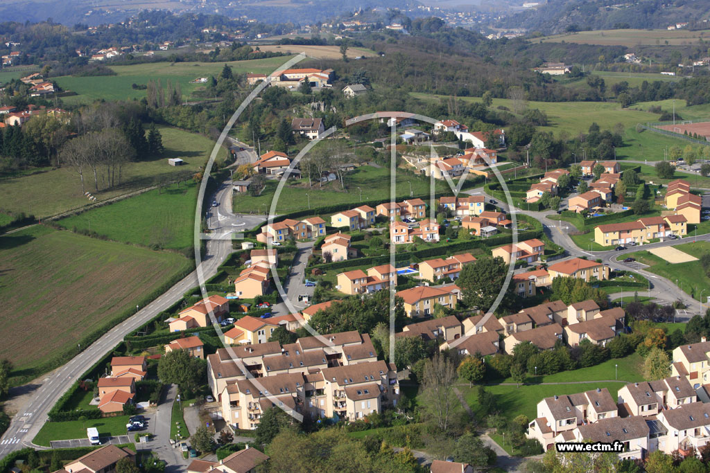 Photo arienne de Vienne (Malissol)