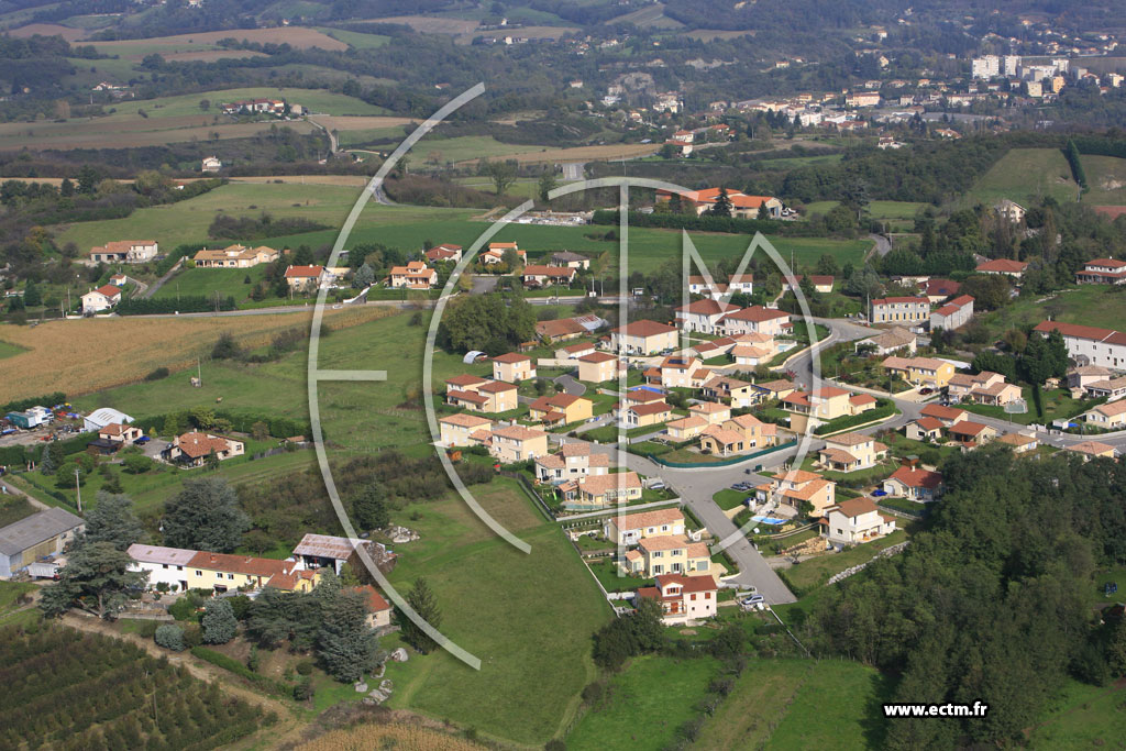 Photo arienne de Vienne (monte Saint Marcel)