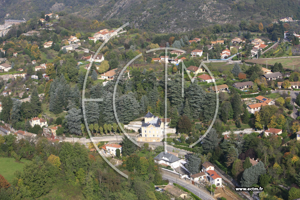Photo arienne de Vienne (monte Saint Marcel)