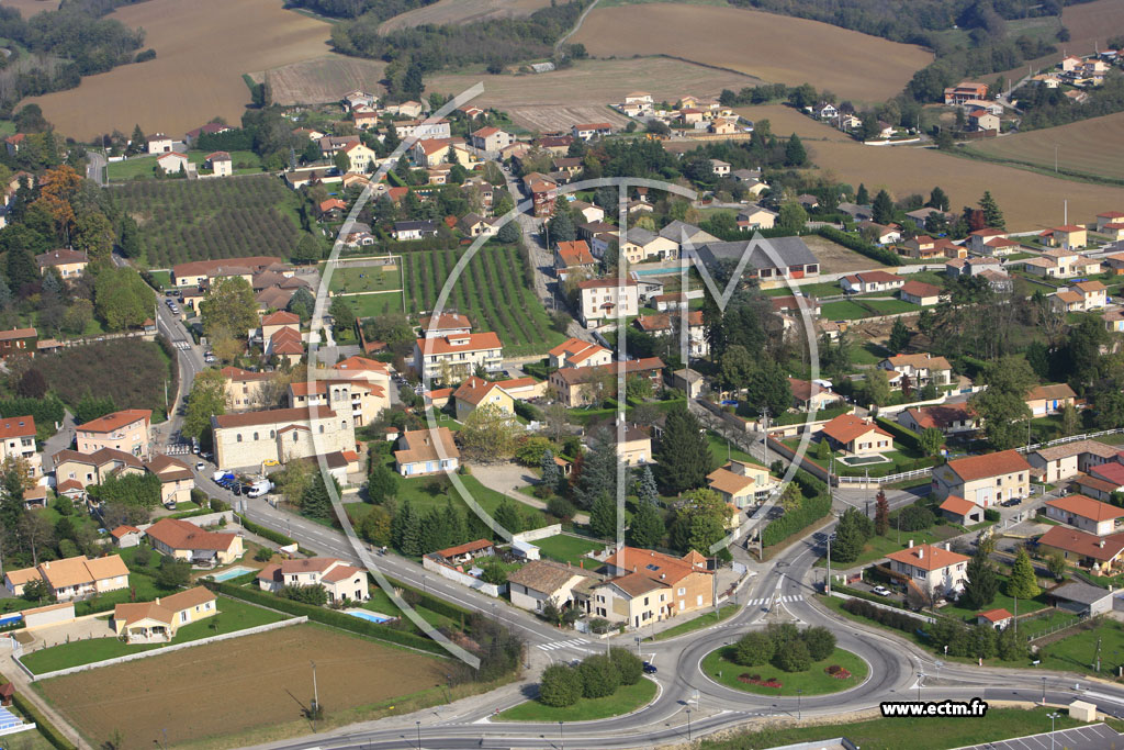 Photo arienne de Villette de Vienne