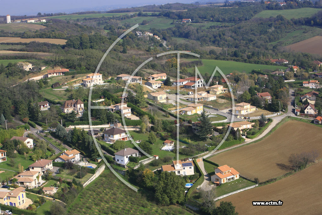 Photo arienne de Villette de Vienne