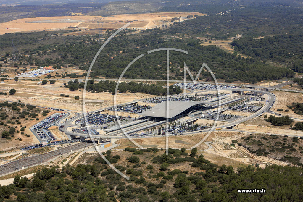 Photo arienne de Aix en Provence Gare TGV