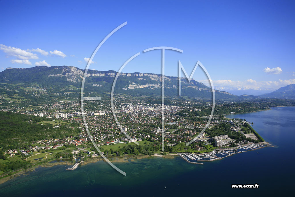 Photo arienne de Aix les Bains