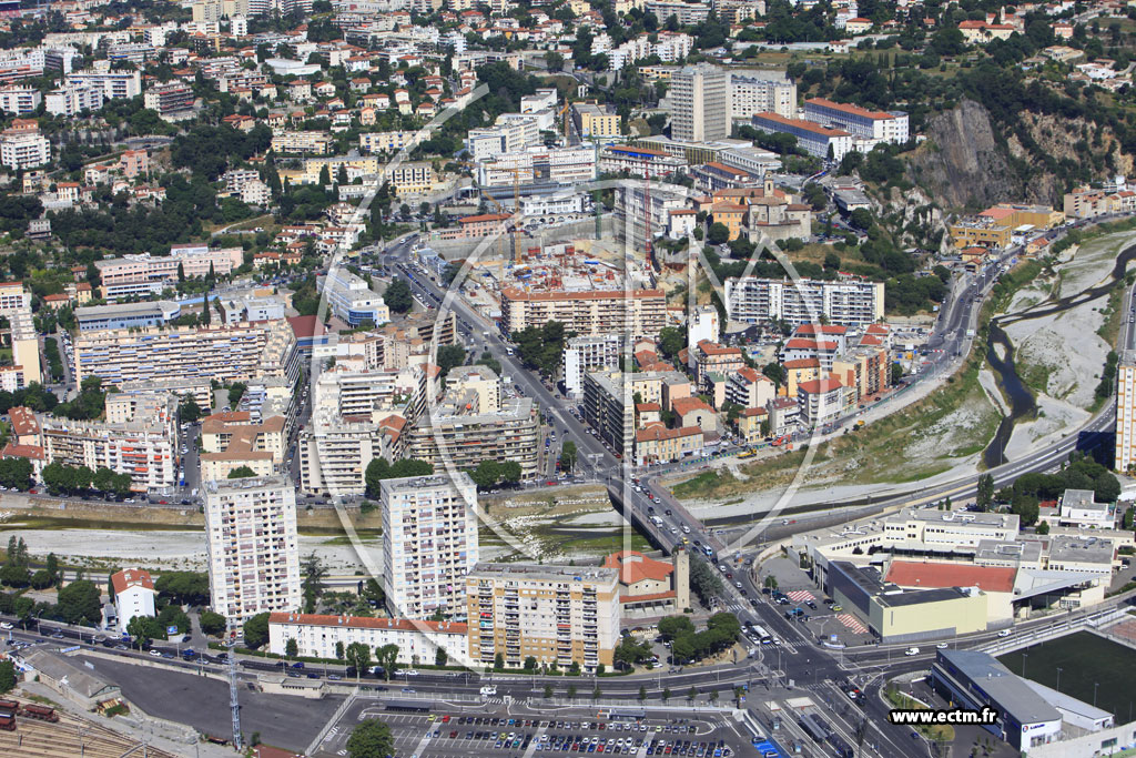 Photo arienne de Nice (avenue du Marchal Lyautey)