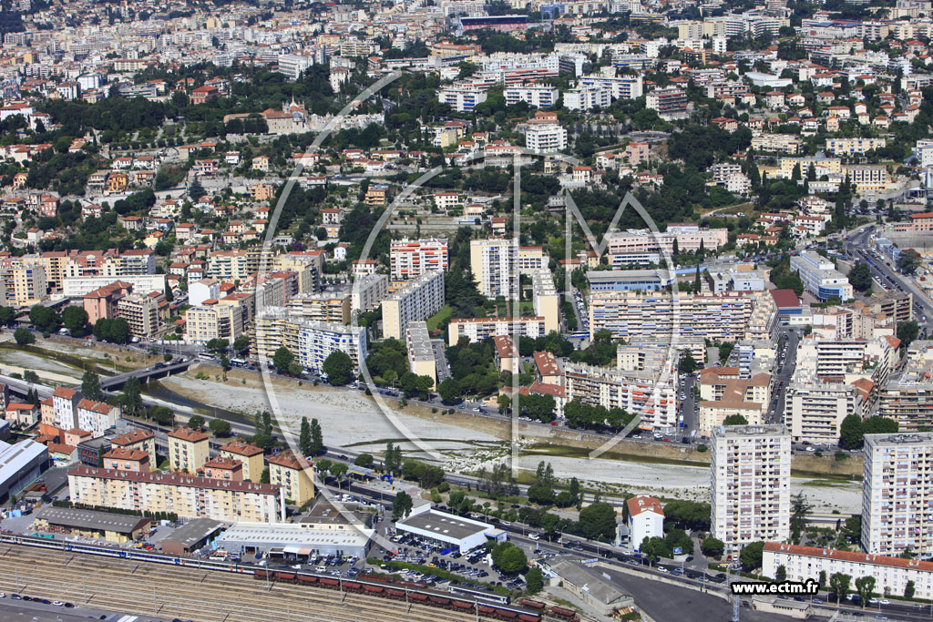 Photo arienne de Nice (avenue du Marchal Lyautey)