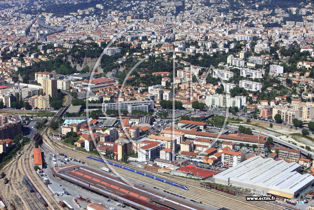 Photo arienne de Nice (avenue du Marchal Lyautey)