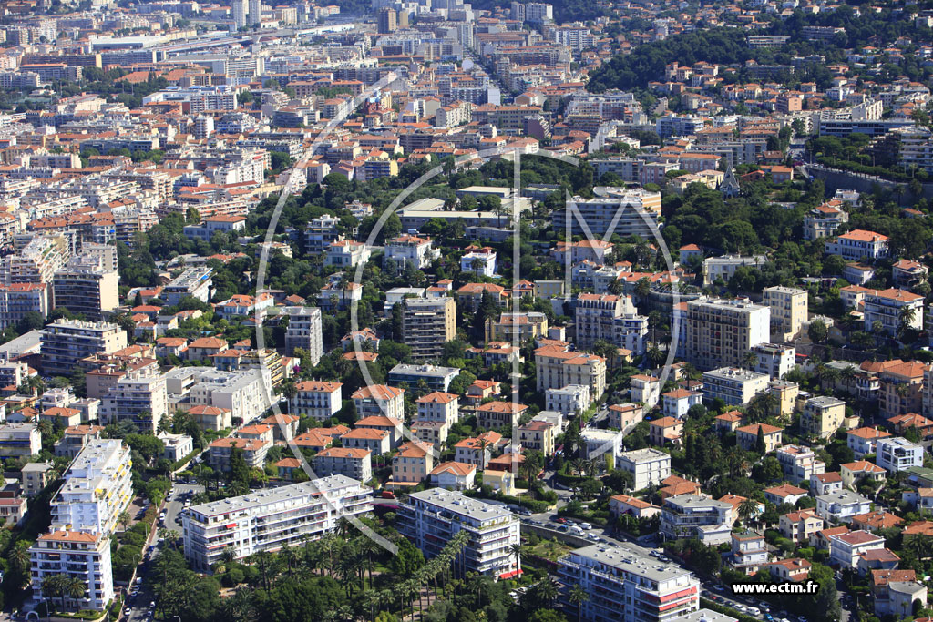 Photo arienne de Nice (boulevard Carnot).2