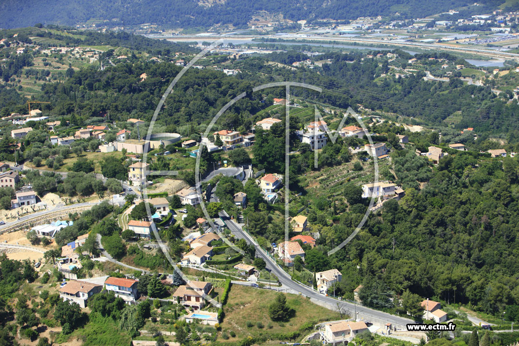 Photo arienne de Nice (chemin du Pilon)