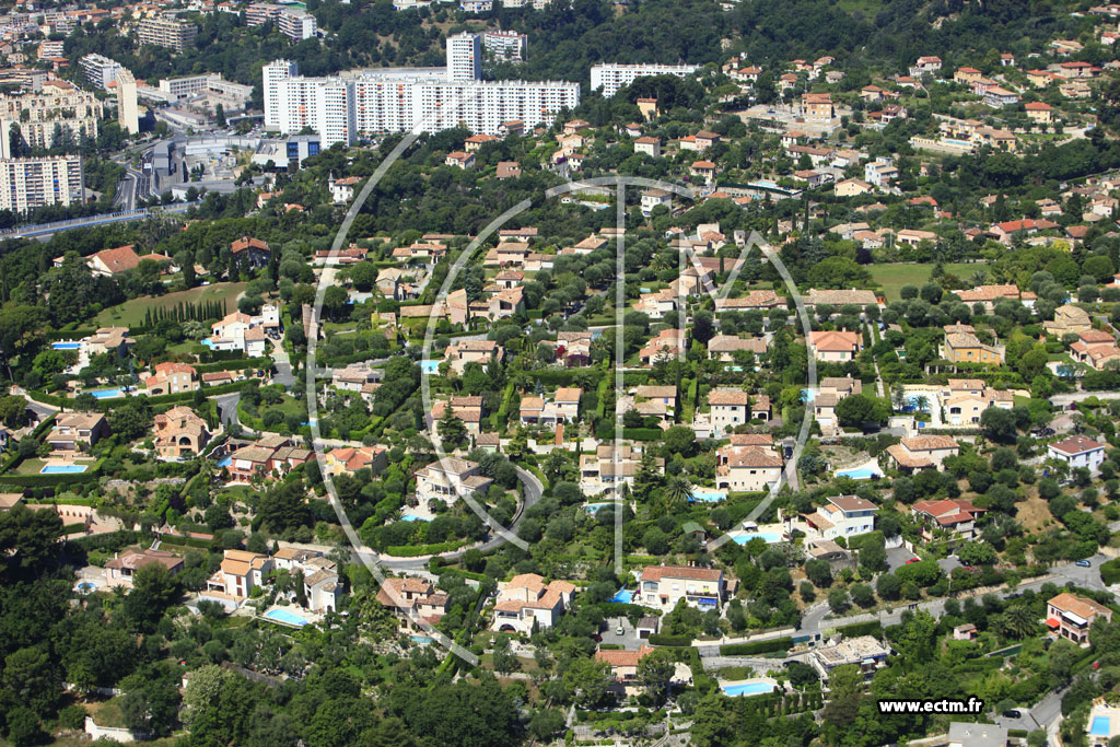 Photo arienne de Nice (Gairaut)