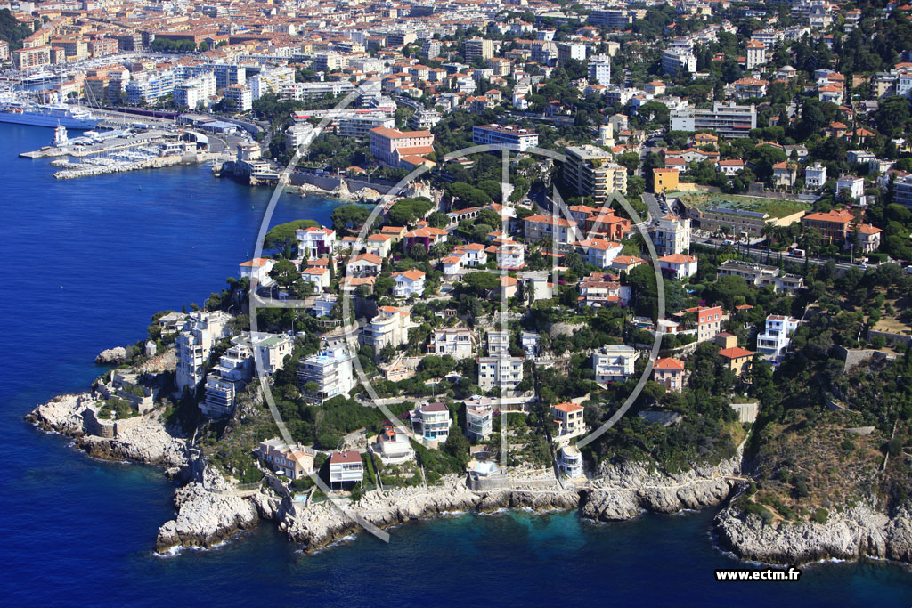 Photo arienne de Nice (le Cap de Nice)