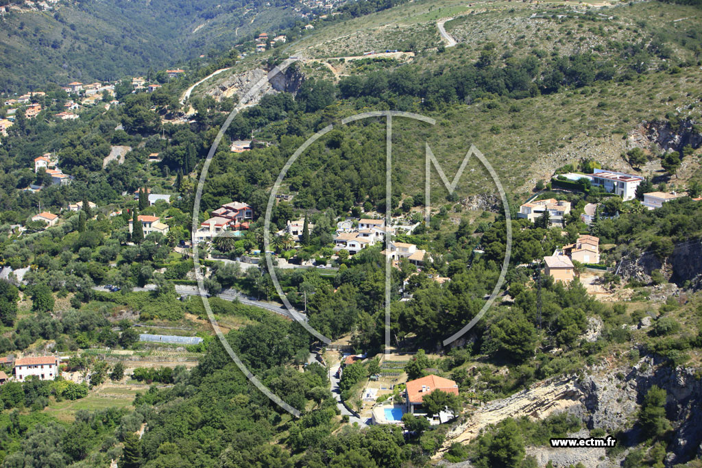 Photo arienne de Nice (route d'Aspremont)