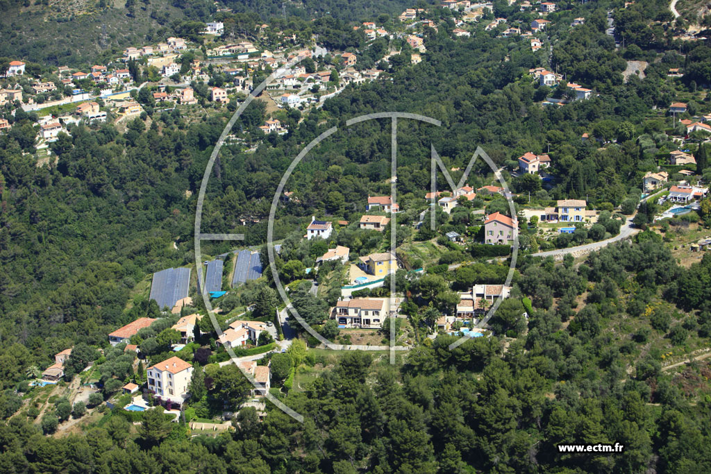 Photo arienne de Nice (route d'Aspremont)