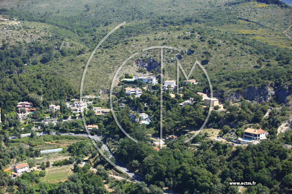 Photo arienne de Nice (route d'Aspremont)