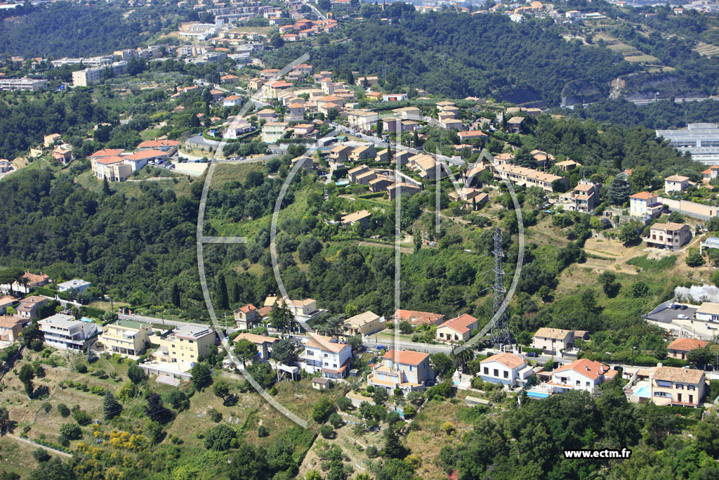 Photo arienne de Nice (route de Bellet)2
