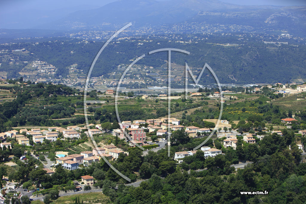 Photo arienne de Nice (route de Bellet)2