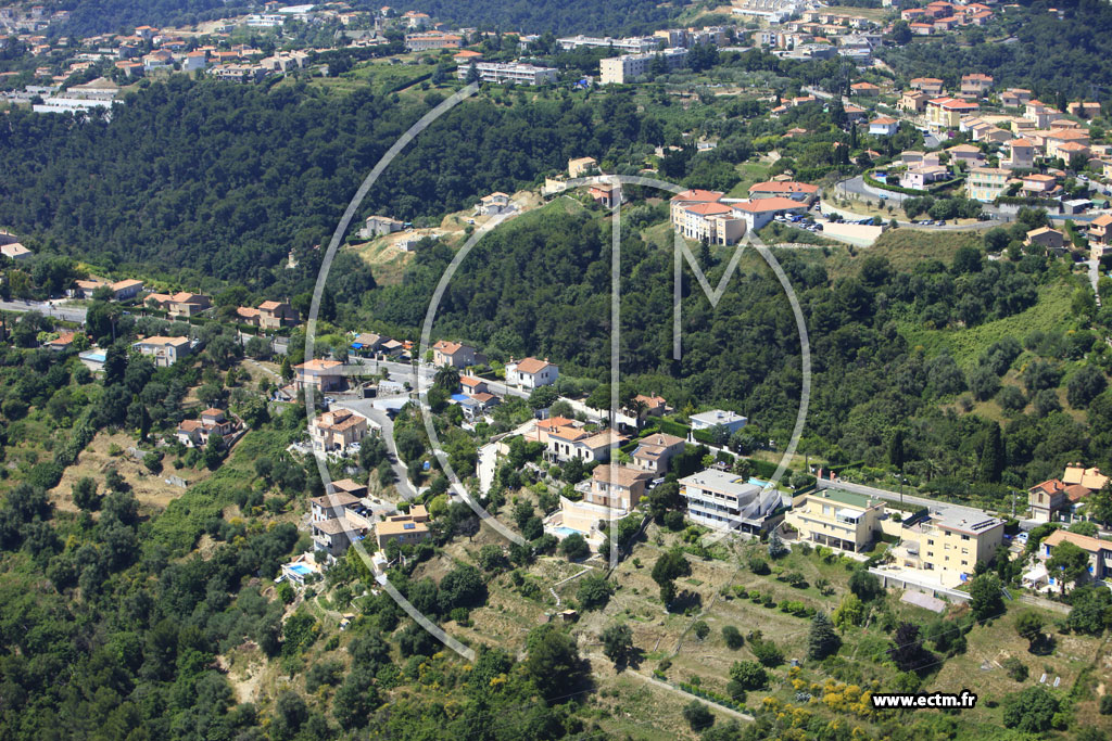Photo arienne de Nice (route de Bellet)2