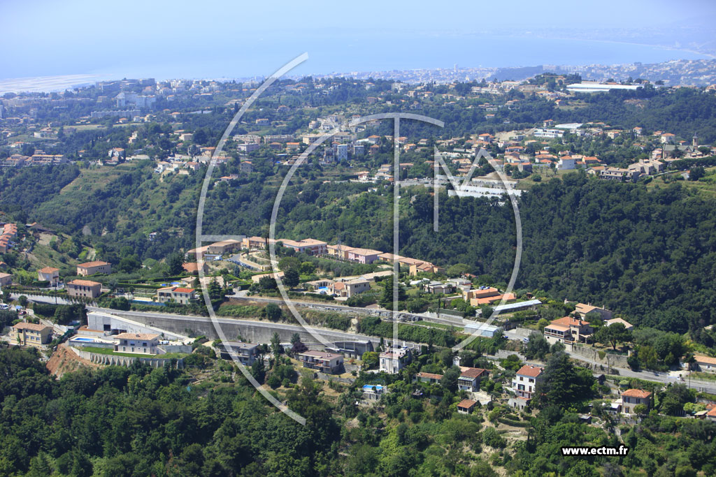 Photo arienne de Nice (route de Bellet)2