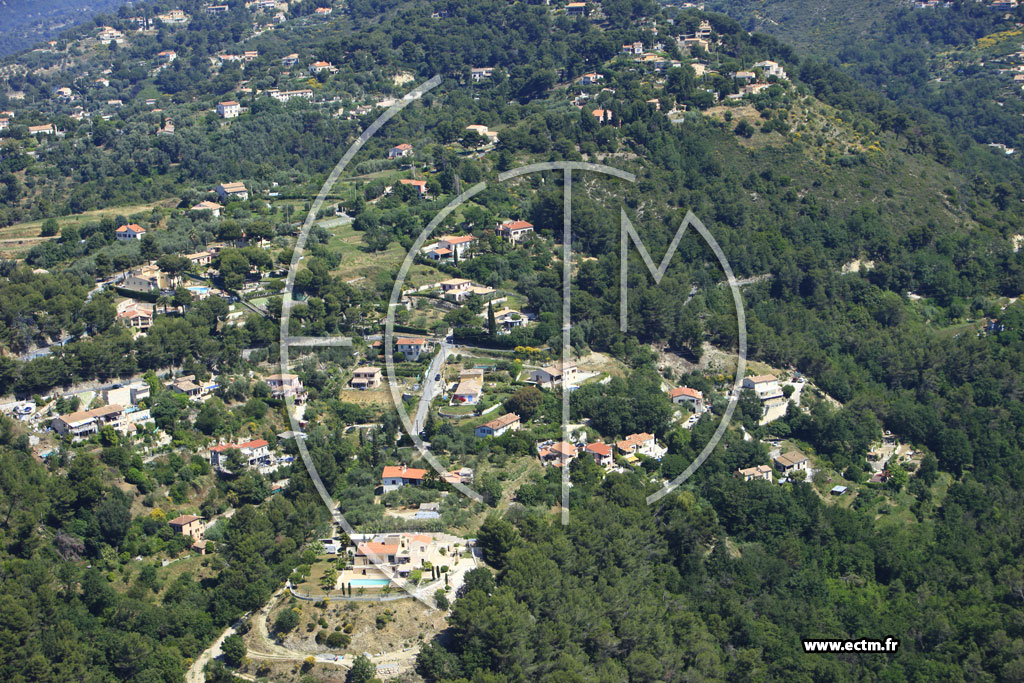 Photo arienne de Nice (route de la Sirole)
