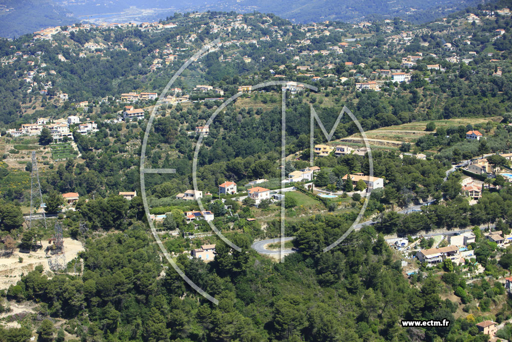 Photo arienne de Nice (route de la Sirole)