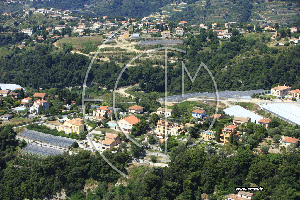 Photo arienne de Nice (route de Pessicart)
