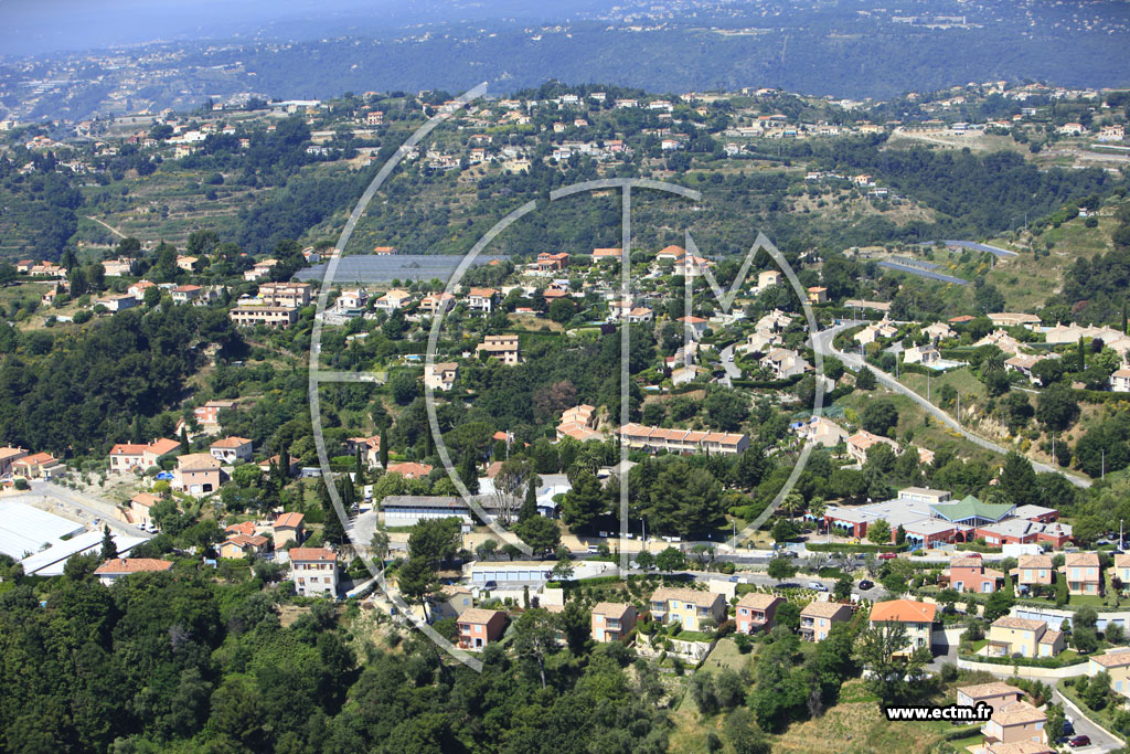 Photo arienne de Nice (route de Pessicart)