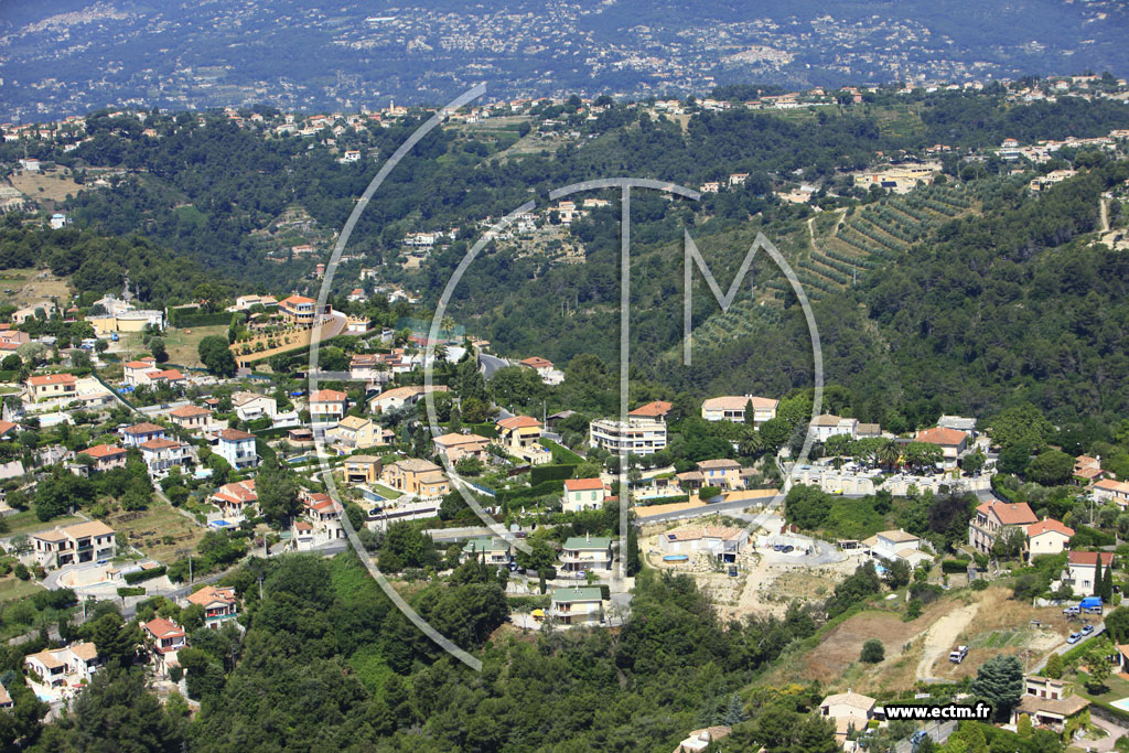 Photo arienne de Nice (route de Pessicart)