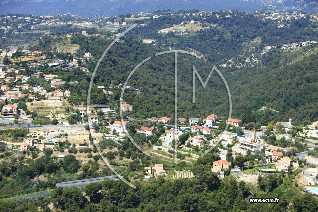 Photo arienne de Nice (route de Saint Pancrace)