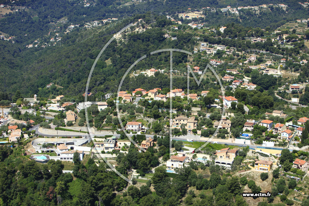 Photo arienne de Nice (route de Saint Pancrace)