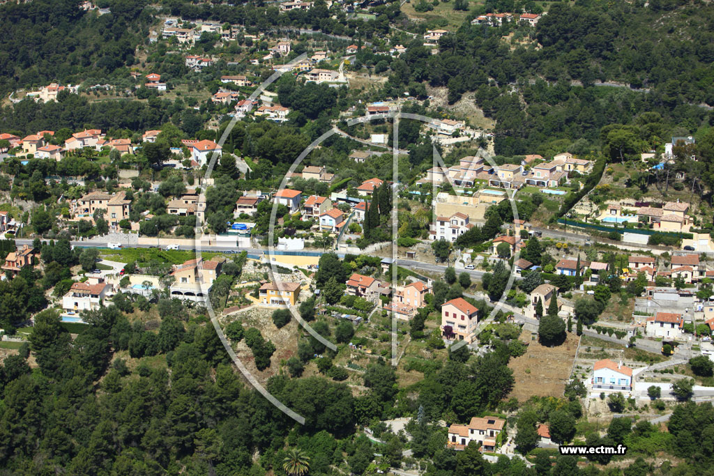 Photo arienne de Nice (route de Saint Pancrace)