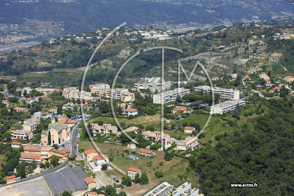 Photo arienne de Nice (Saint Antoine Ginestire)