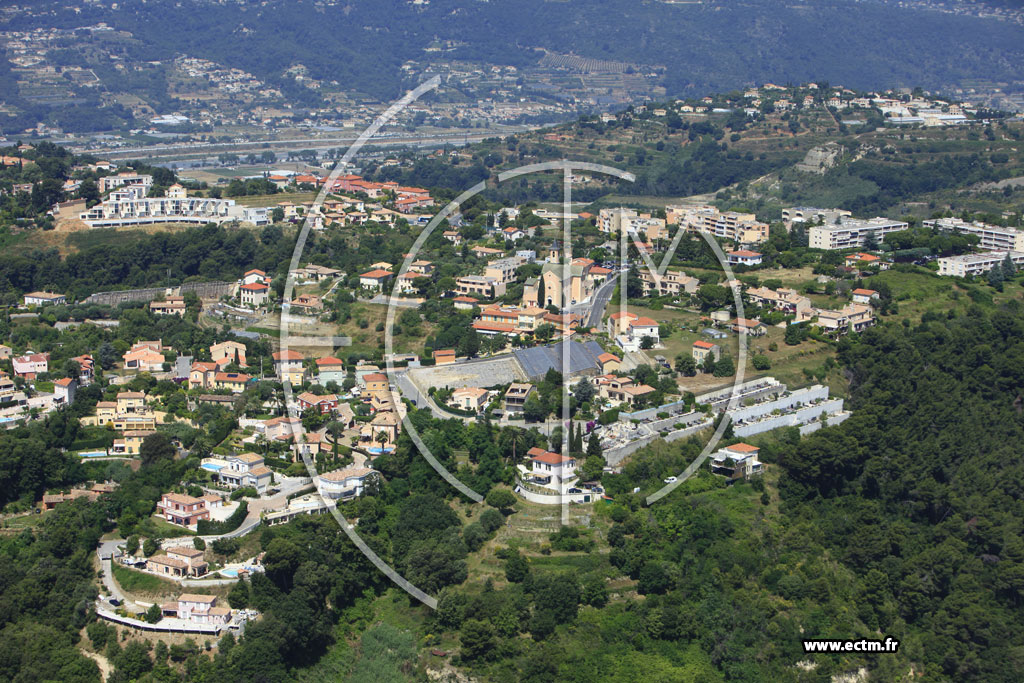Photo arienne de Nice (Saint Antoine Ginestire)