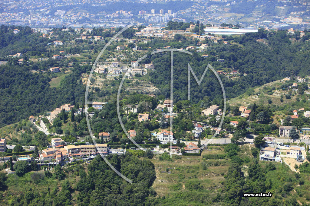 Photo arienne de Nice (Saint Antoine Ginestire)