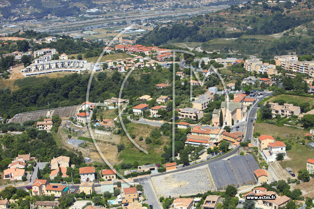 Photo arienne de Nice (Saint Antoine Ginestire)