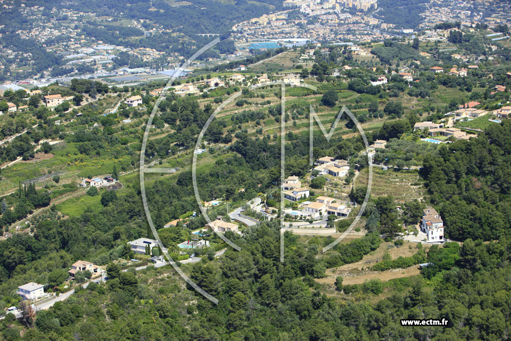 Photo arienne de Saint Roman de Bellet
