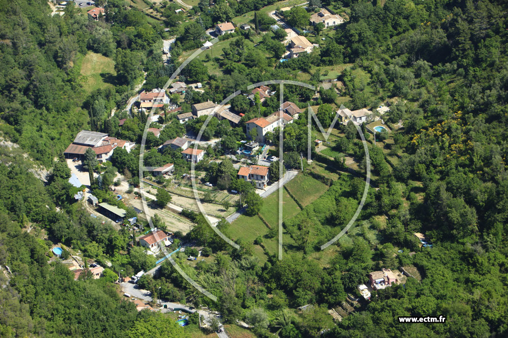 Photo arienne de Tourrette Levens (chemin de Tralatorre)