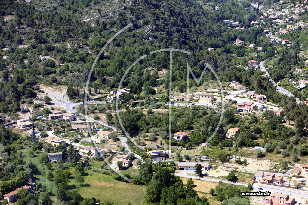 Photo arienne de Tourrettes Levens (Plan d'Arriou)