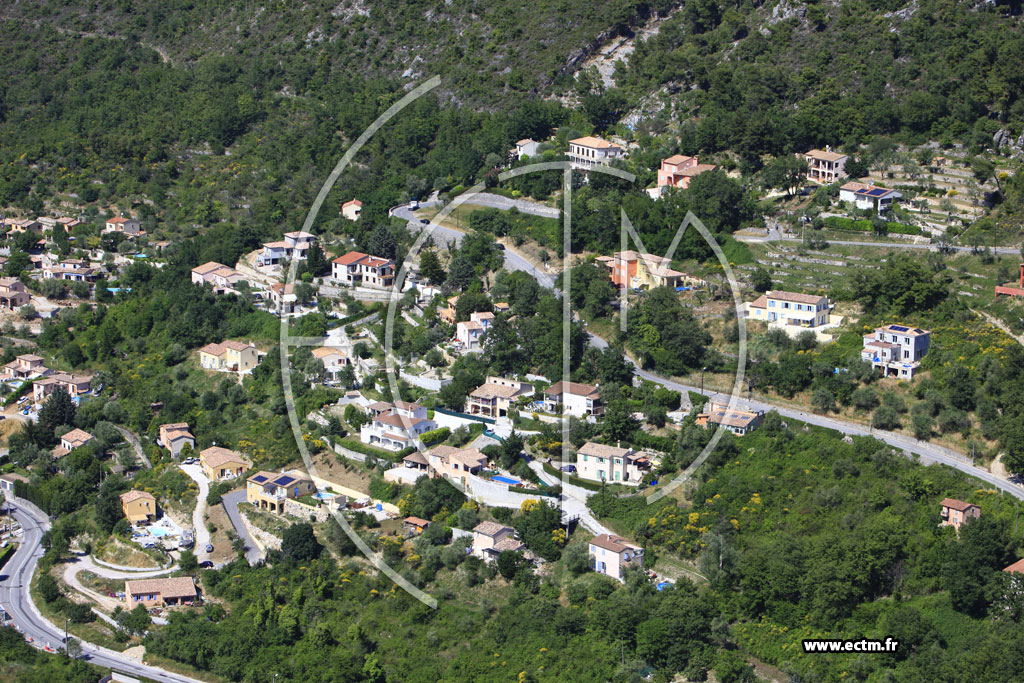 Photo arienne de Tourrettes Levens (Plan d'Arriou)