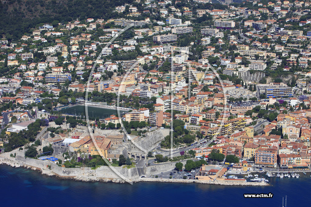 Photo arienne de Villefranche sur Mer