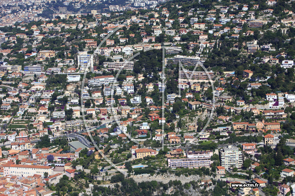 Photo arienne de Villefranche sur Mer