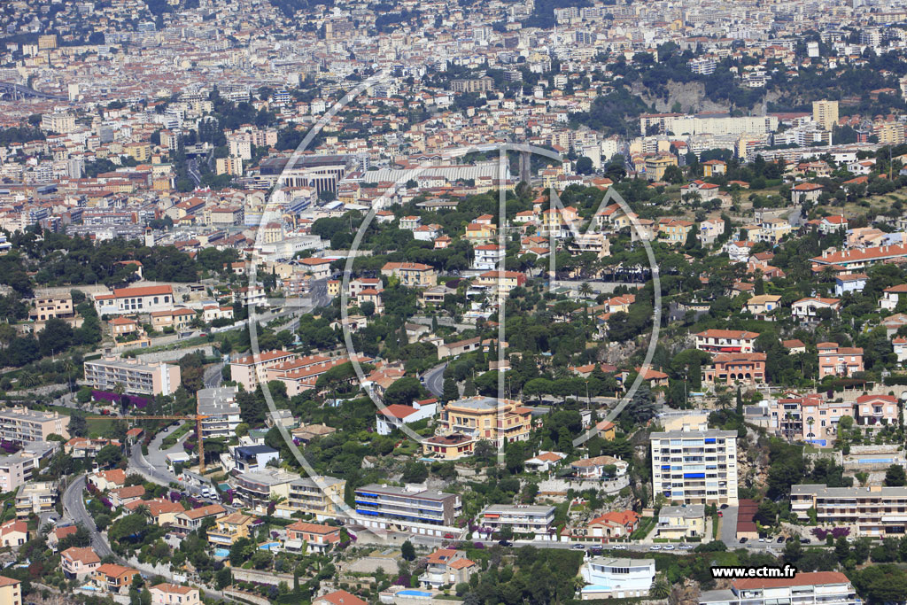 Photo arienne de Villefranche sur Mer