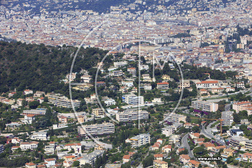 Photo arienne de Villefranche sur Mer