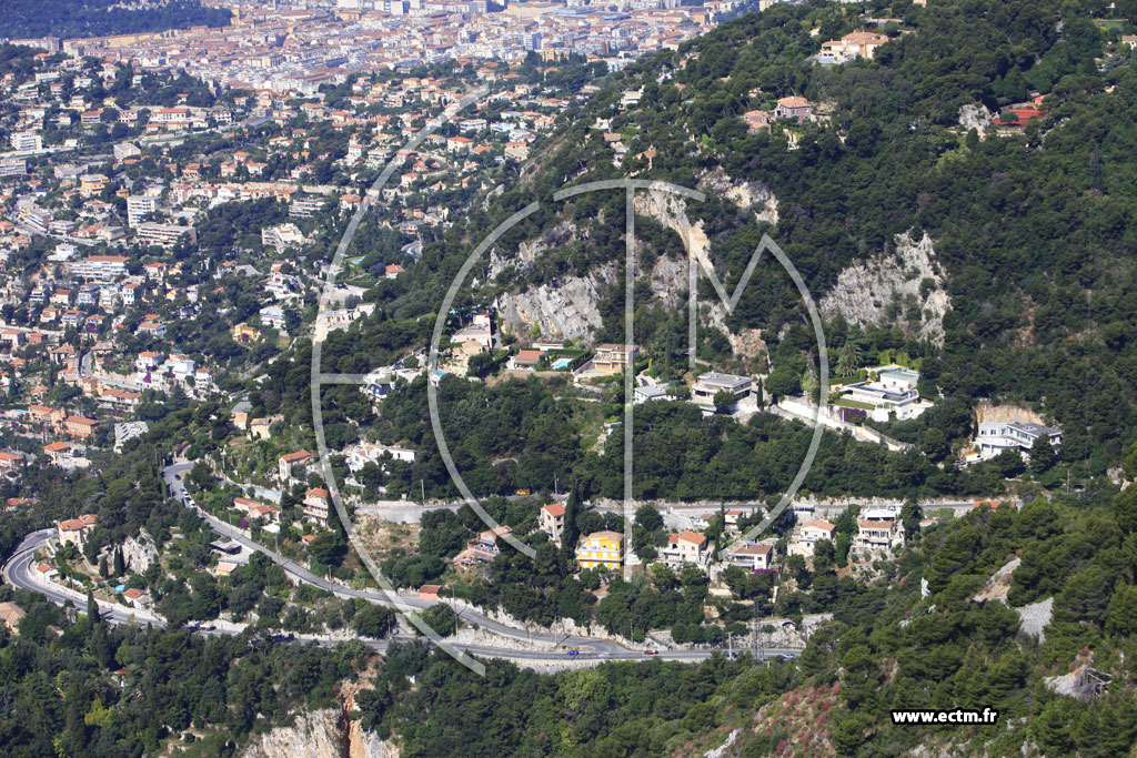Photo arienne de Villefranche sur Mer